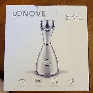 Lonove Nano Ionic Facial Steamer 65 ml 300W White All skin types New in box…